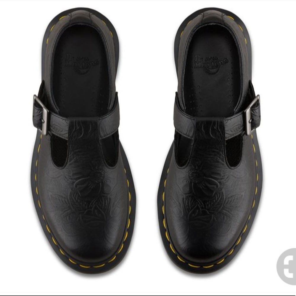 Dr. Martens • Polley Embossed Floral Loafers
